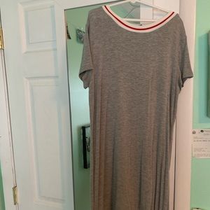 Gray T-Shirt Dress